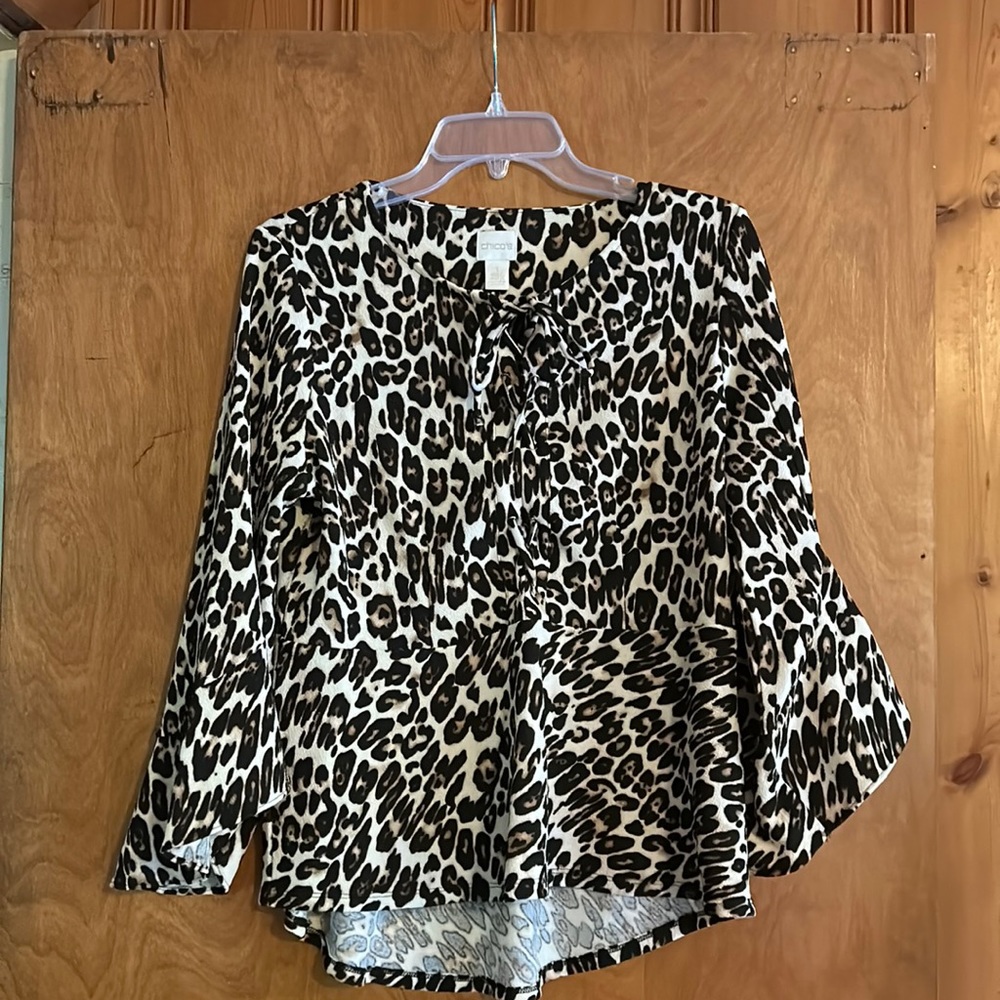 Chicos leopard print top